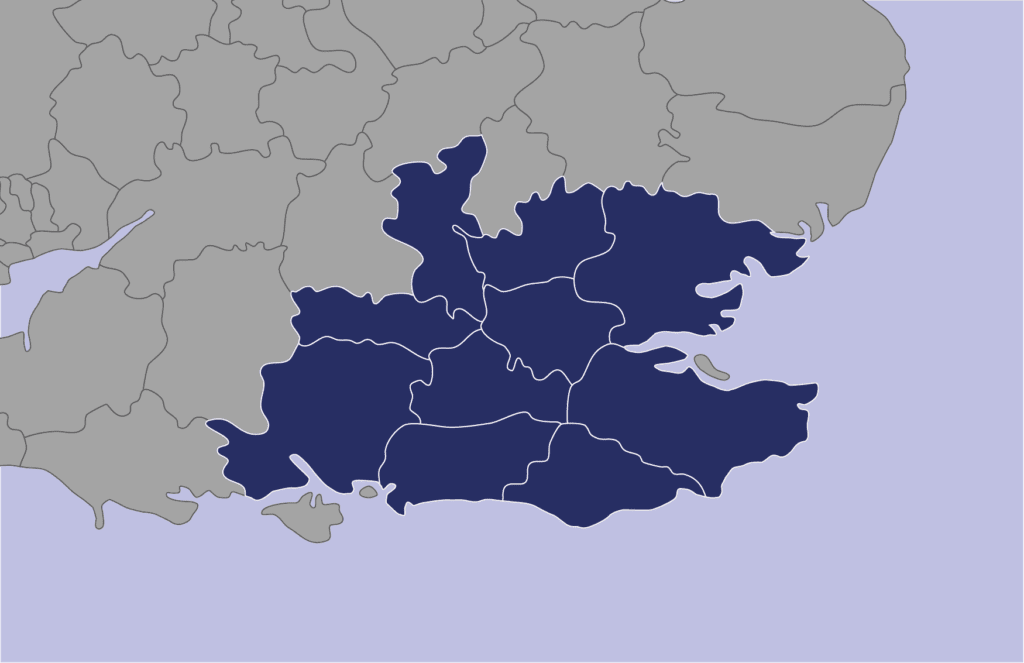 Map of London and the Home Counties